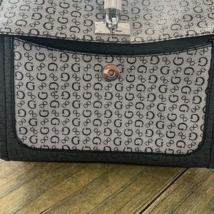 Guess Black and Gray Satchel